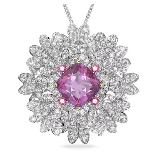 Swarovski Eternal Flower Necklace and Brooch