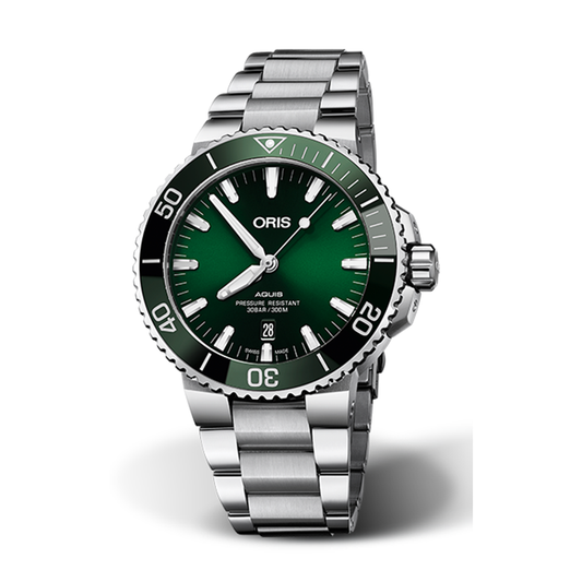 Oris Aquis Date Green Dial Automatic Dive Watch