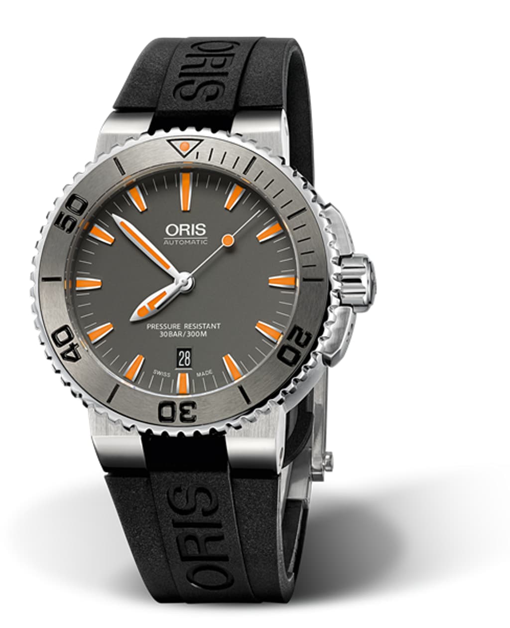 Oris Aquis Date 43mm Automatic Dive Watch Stainless Steel Black Dial