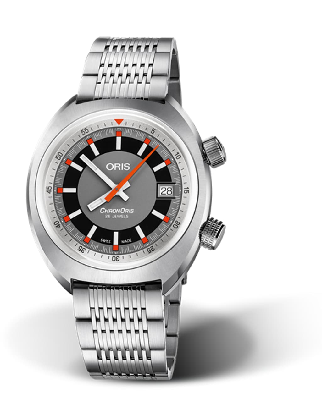 Oris Chronoris Date Stainless Steel Automatic Men's Sport Watch Bracelet