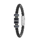 Swarovski Black Braided Leather Bracelet with Crystal Accents, Model 5159648