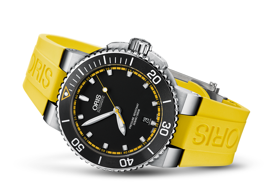 Oris Aquis Date 43mm Automatic Dive Watch Stainless Steel Ceramic Bezel