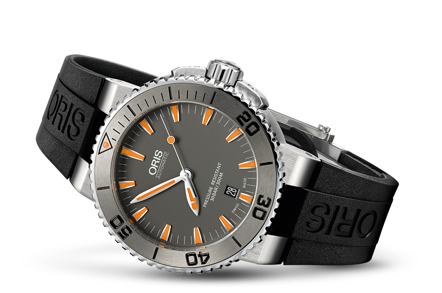 Oris Aquis Date 43mm Automatic Dive Watch Stainless Steel Black Dial