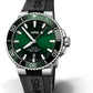 Oris Aquis Date 43.5mm Stainless Steel Automatic Dive Watch Green Dial
