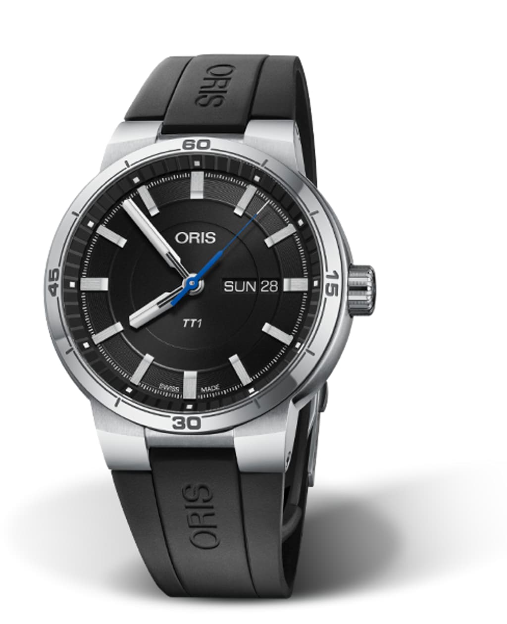Oris TT1 Day Date Automatic Stainless Steel Men's Watch with Sapphire Crystal