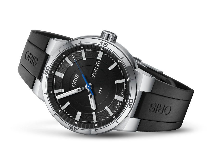 Oris TT1 Day Date Automatic Stainless Steel Men's Watch with Sapphire Crystal