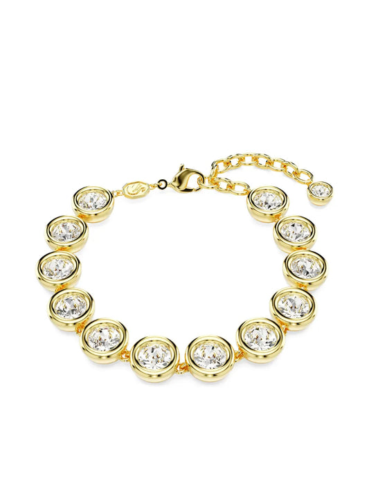 Swarovski Imber Gold-Tone Tennis Bracelet with Sparkling Crystals and Adjustable Fit