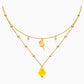 Swarovski Crystal Line Friends Tennis Layered Necklace, Gold-Tone Plated, Elegant Accessory