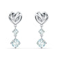 SWAROVSKI Lifelong Heart Transparent Rhodium-Plated Crystal Premium Earrings