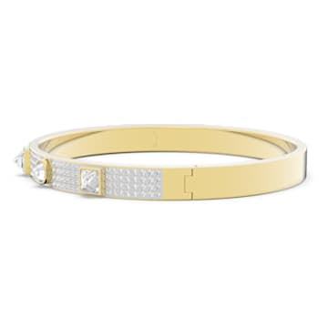 Swarovski Thrilling Deluxe Elegant Gold-Plated Crystal Bangle Bracelet