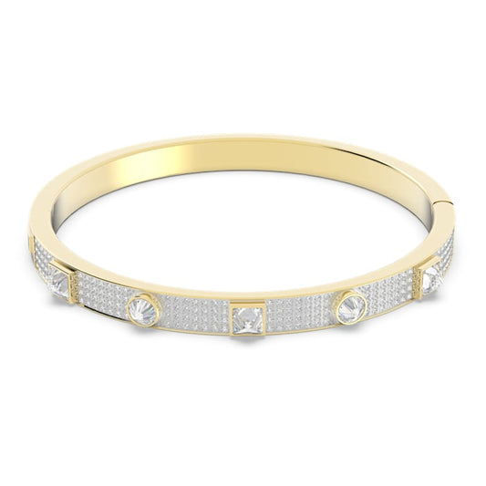 Swarovski Thrilling Deluxe Elegant Gold-Plated Crystal Bangle Bracelet