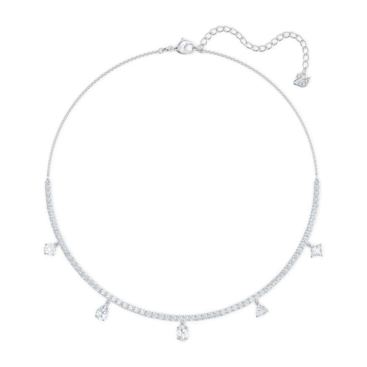Swarovski Tennis Deluxe Choker with Sparkling Crystal Pendant