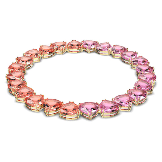 Swarovski Millenia Oversized Trilliant Multicolored Crystal Necklace Gold-Plated