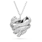 Swarovski Volta Heart Shaped Small White Rhodium Plated Pendant