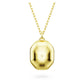 Chroma Pendant Mixed Cuts Small Multicolored Gold-tone Plated Necklace