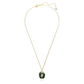 Chroma Pendant Mixed Cuts Small Multicolored Gold-tone Plated Necklace