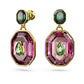 Swarovski Elegant Chroma Multicolored Gold-Tone Premium Drop Earrings