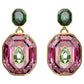 Swarovski Elegant Chroma Multicolored Gold-Tone Premium Drop Earrings