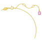 Swarovski Idyllia Small Pink Flower Pendant, Gold-Tone Plated, Elegant Crystal