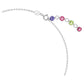 Swarovski Gema Multicolored Mixed-Cut Crystal Rhodium Plated Necklace, Elegant Jewelry