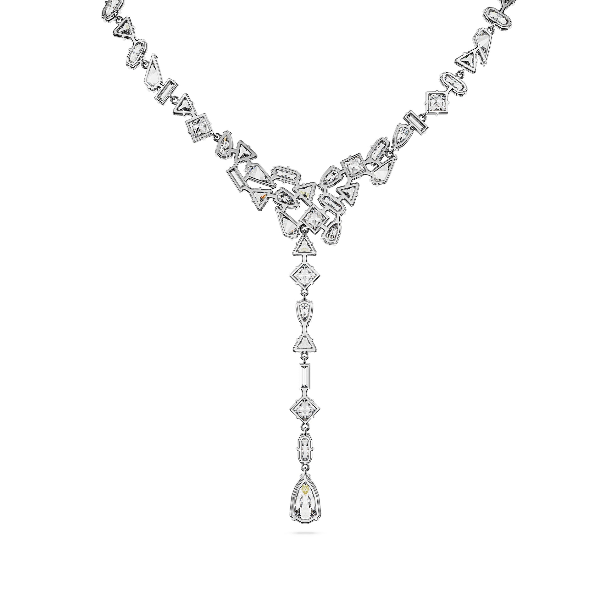 Swarovski Mesmera Y-Shaped White Rhodium Plated Crystal Necklace