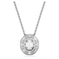 SWAROVSKI Mesmera Octagon Cut White Rhodium Plated Pendant