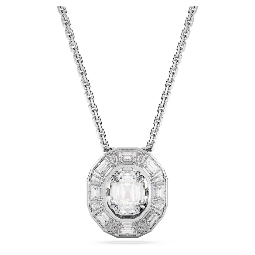 SWAROVSKI Mesmera Octagon Cut White Rhodium Plated Pendant
