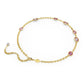 Swarovski Imber Octagon Cut Pink Crystal Gold-Tone Plated Necklace Elegant