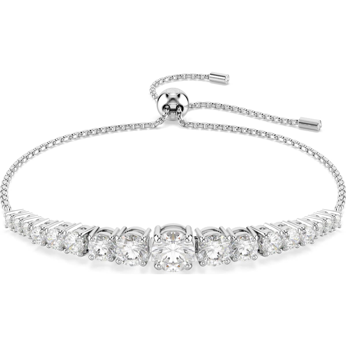 Swarovski Matrix Bracelet White Rhodium Plated Gradient Zirconia