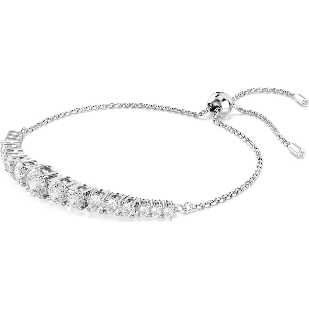 Swarovski Matrix White Rhodium Bracelet with Gradient Zirconia
