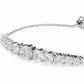 Swarovski Matrix Bracelet White Rhodium Plated Gradient Zirconia
