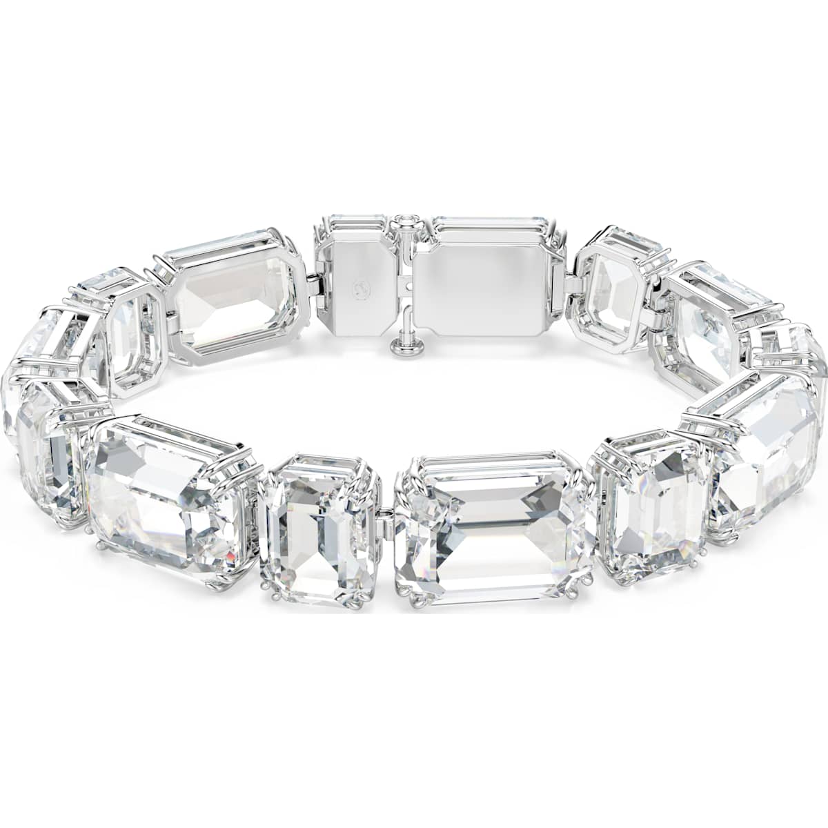 Swarovski Millenia Octagon-Cut White Rhodium Plated Tennis Bracelet