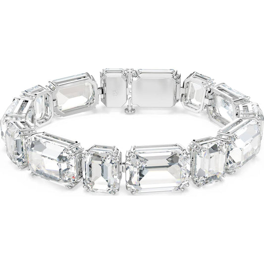 Swarovski Millenia Octagon-Cut White Rhodium Plated Tennis Bracelet