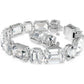 Swarovski Millenia Octagon-Cut White Rhodium Plated Tennis Bracelet