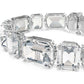 Swarovski Millenia Octagon-Cut White Rhodium Plated Tennis Bracelet
