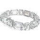 Swarovski Millenia Octagon-Cut White Rhodium Plated Tennis Bracelet