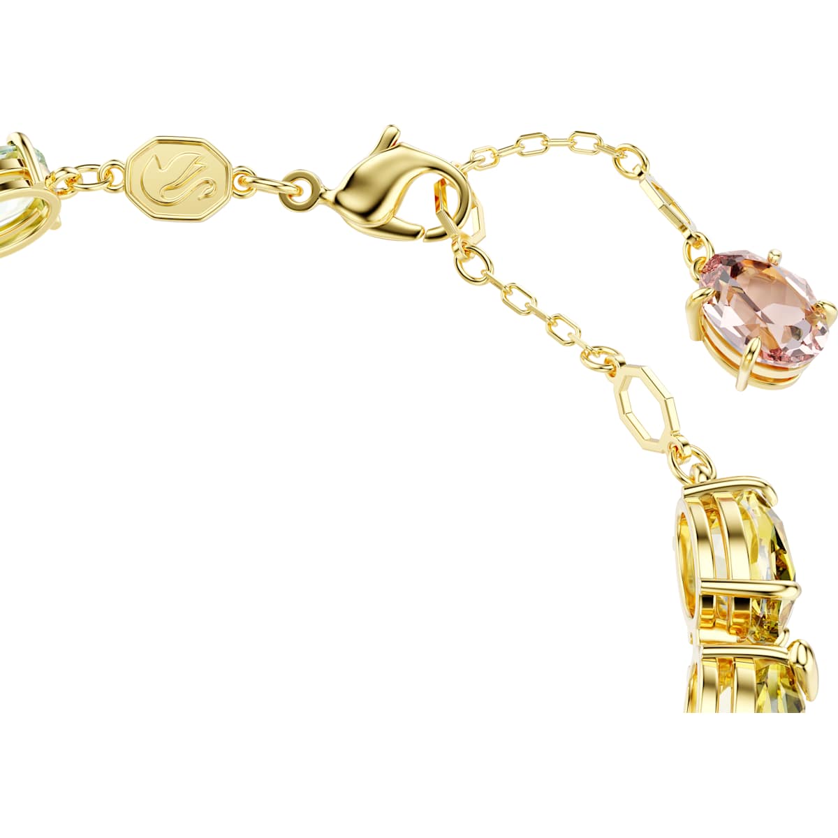 Swarovski Gema Multicolored Gold‑Tone Crystal Tennis Bracelet Elegant