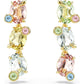 Gema Gold-Tone Multicolored Crystal Drop Earrings – Asymmetrical Design