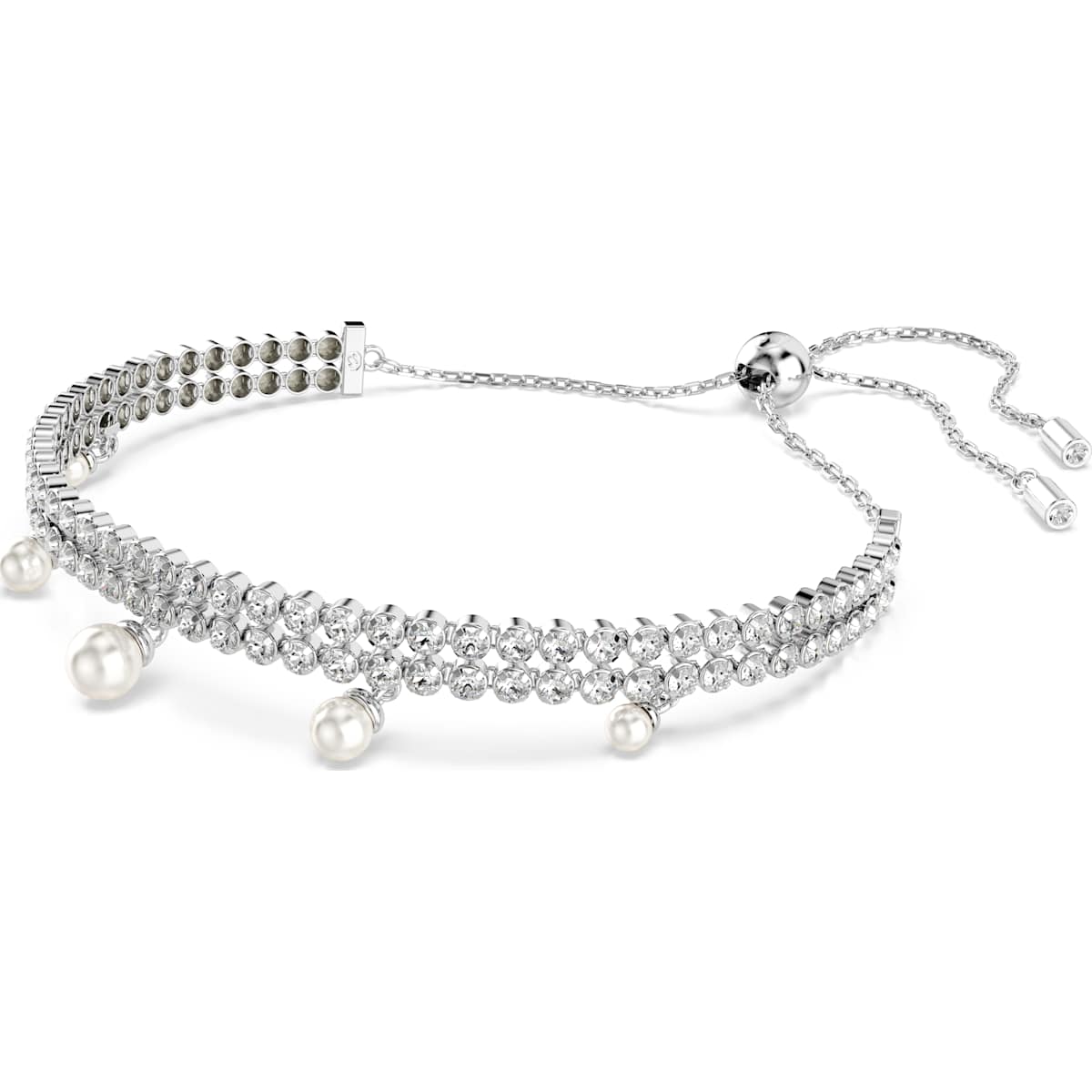 Ariana Grande x Swarovski Crystal Pearl Bracelet White Rhodium Plated