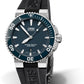 Oris Aquis Date Automatic Dive Watch, Black Rubber Strap, Steel Case