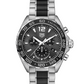 TAG Heuer Formula 1 43mm Steel Chronograph Watch, Silver Dial, Ceramic Bezel