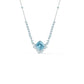 Swarovski Dainty Light Blue Crystal Necklace