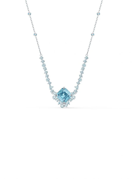 Swarovski Dainty Light Blue Crystal Necklace