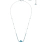 Swarovski Dainty Light Blue Crystal Necklace
