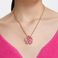 Swarovski Idyllia Pink Flower Necklace