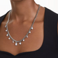 Swarovski Dextera Silver Thick Chain Necklace