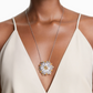 Swarovski Idyllia Yellow Crystal Flower Pendant Necklace & Brooch