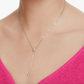 Swarovski Pink Crystal Attract Y-Necklace