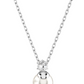 Swarovski White Crystal Pearl Necklace