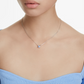 Swarovski Matrix Square Cut Blue Crystal Pendant Necklace